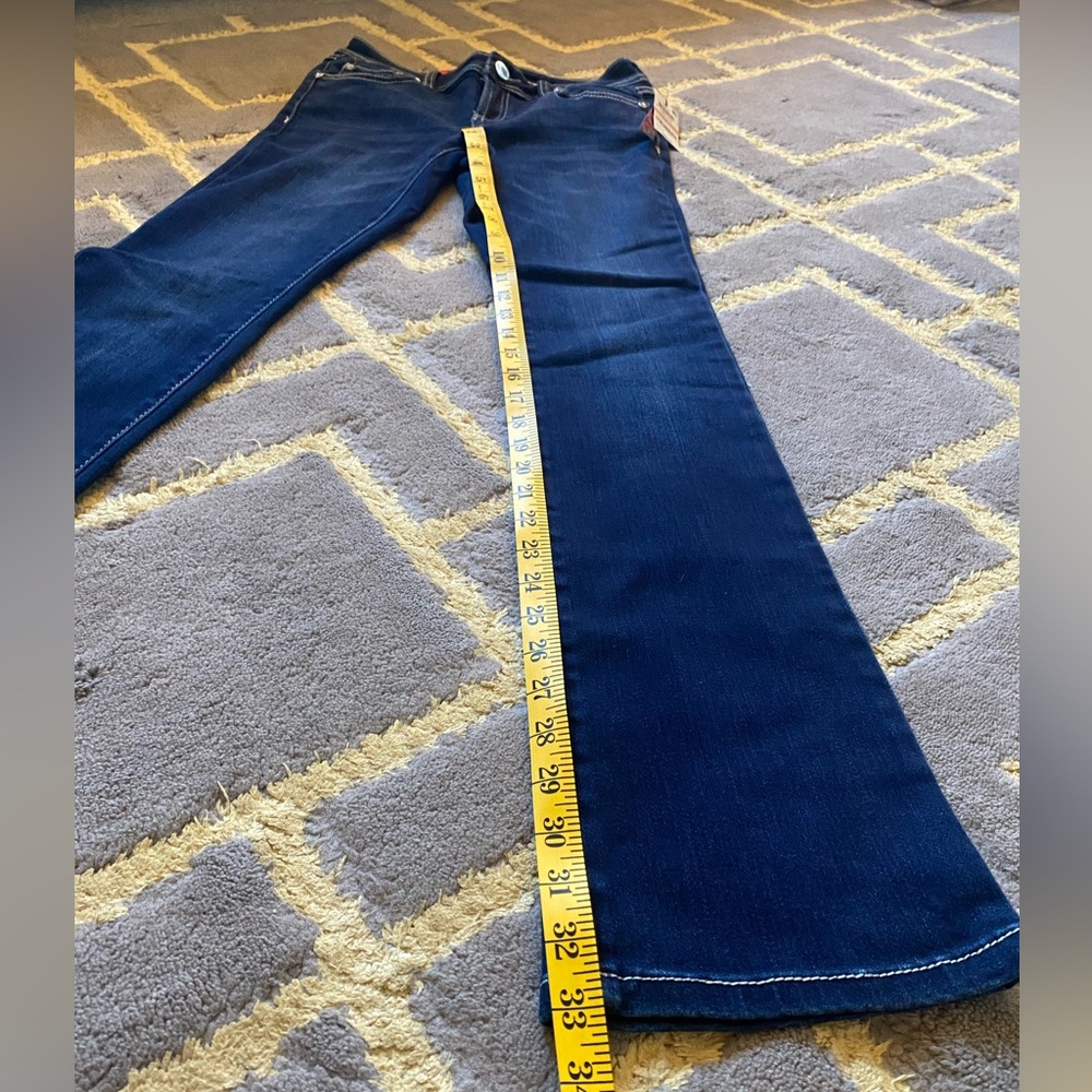 NWT INC International Concepts Women's Dark Blue Straight Leg Jeans - Picture 7 of 9